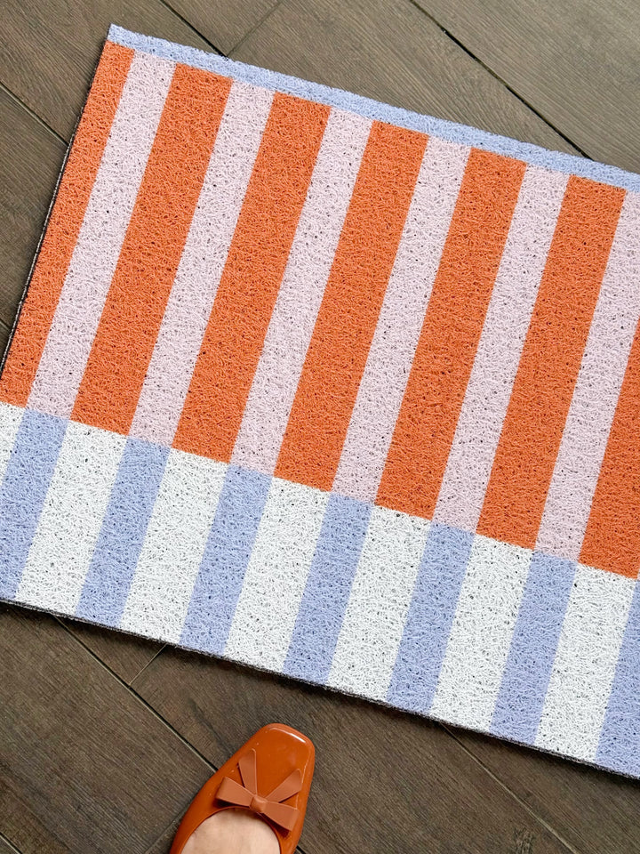 Sunny Stripes Door Mat
