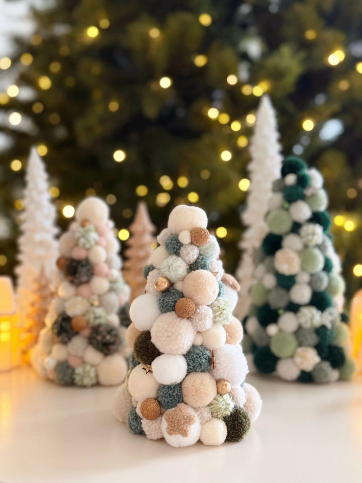 Mistletoe Dreams Handmade Pom Pom Tree (3 options)
