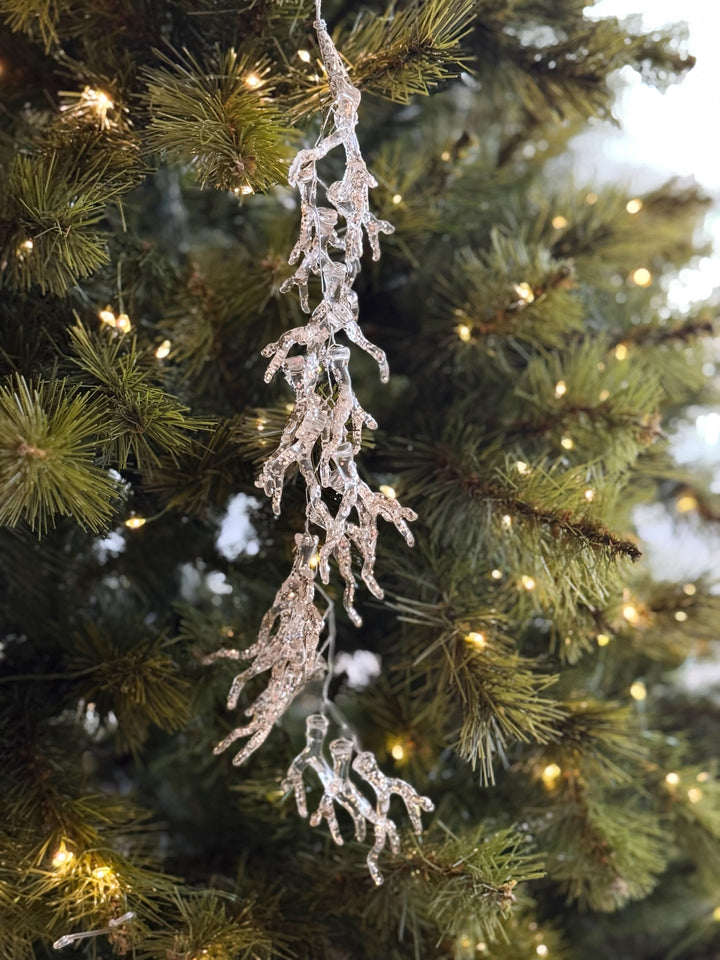 Gilded Coral Icicle Ornament