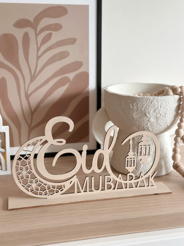 Eid Crescent Tabletop Decor