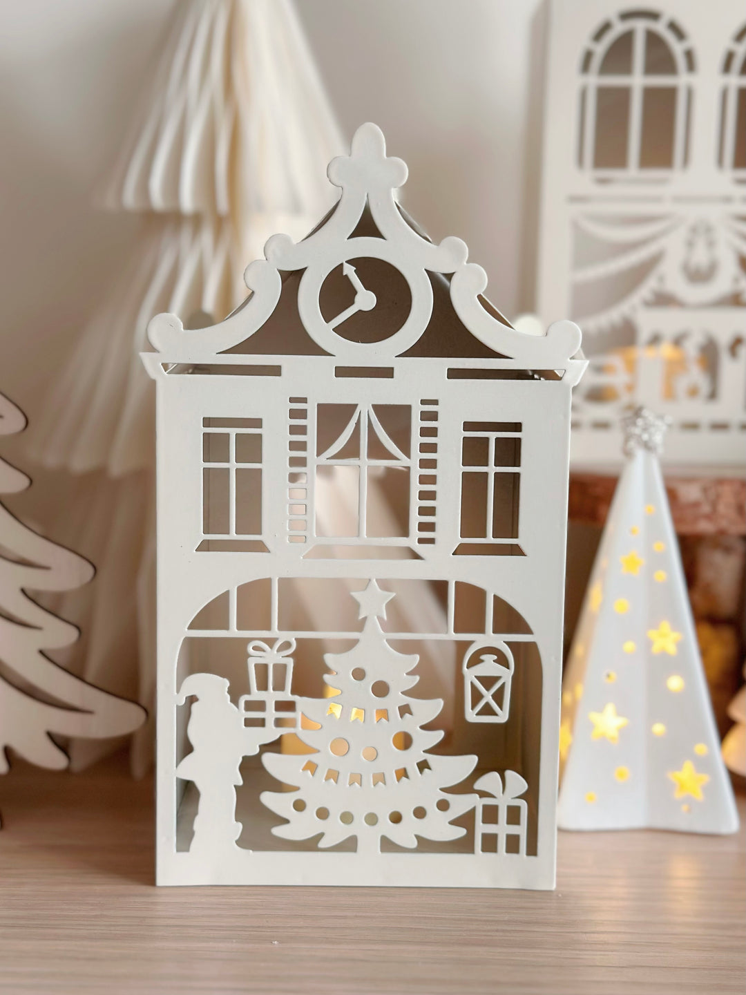 Whimsical Christmas Village Tealight Houses (4 options)