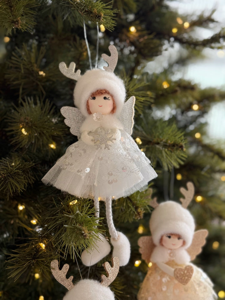 Winter Antler Angel Hanging Ornament (3 colours)