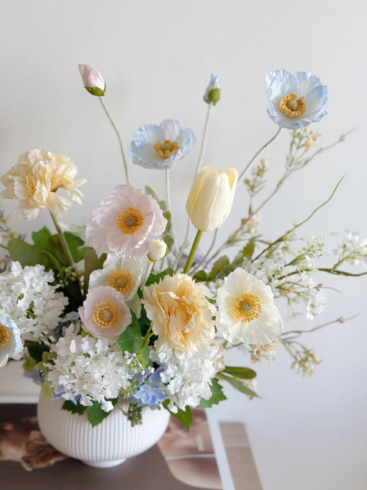 Serene Pastel Blossoms In The Pot (1 sided)