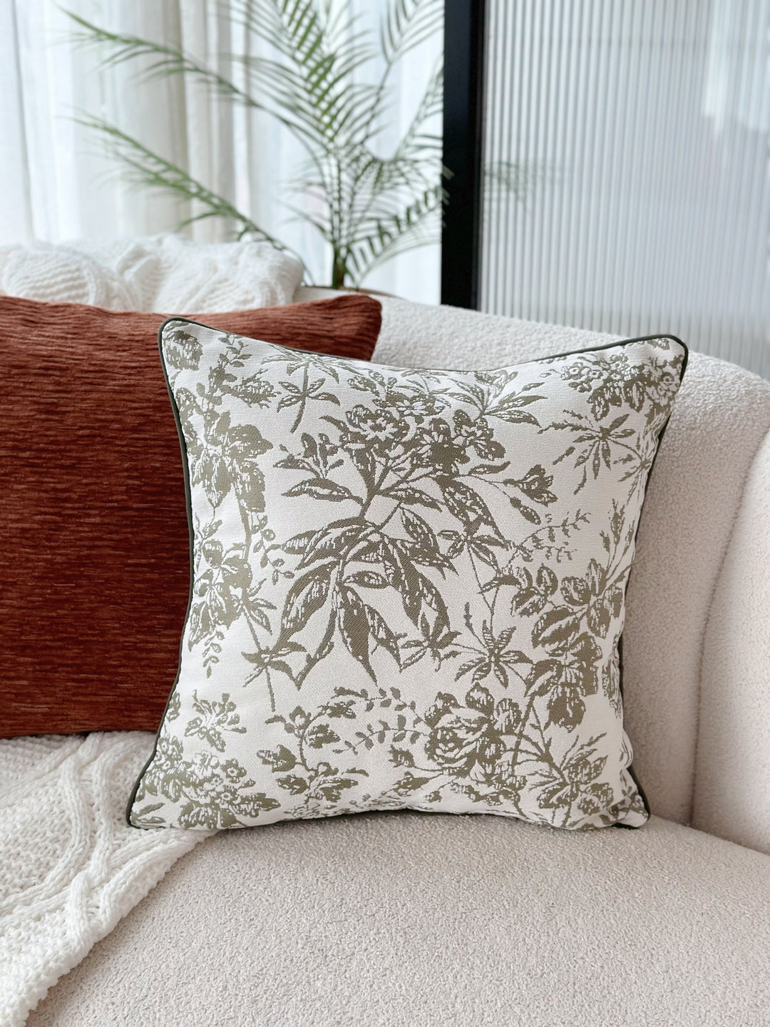Botanical Harmony Cushion Cover