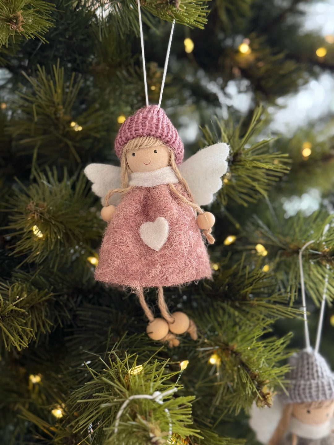 PRE-ORDER (23-28 Oct): Sweetheart Knit Hat Angel Hanging Ornament (3 colours)