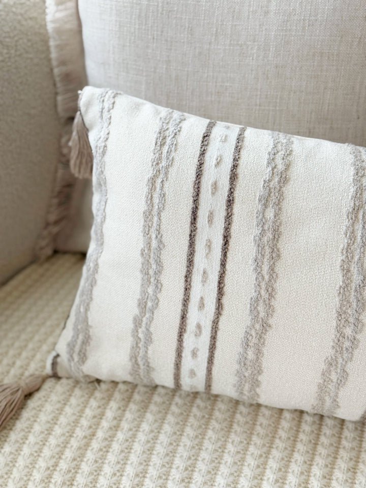 Sandrift Tassel Stripe Waist Cushion Cover