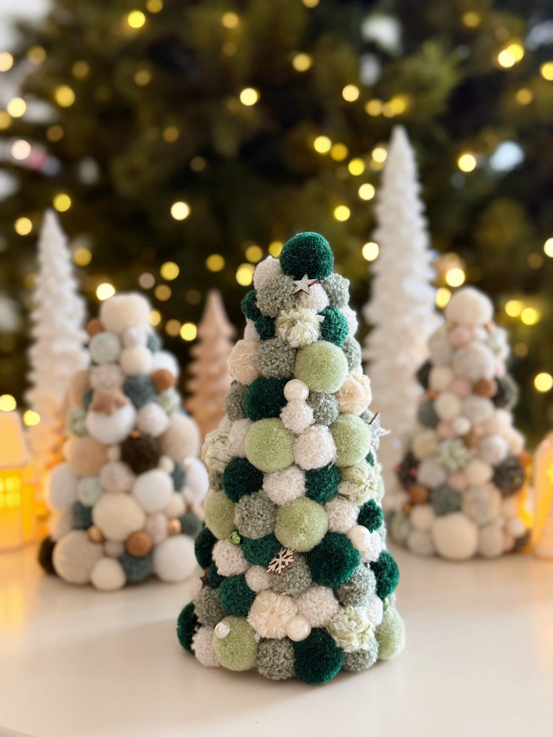 Mistletoe Dreams Handmade Pom Pom Tree (3 options)