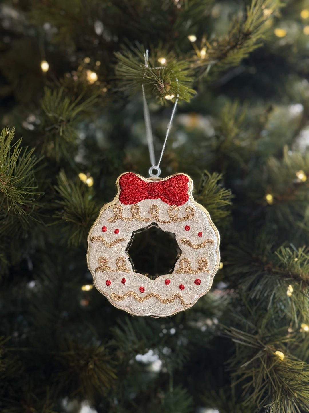 Frosted Cookie Wreath Ornament