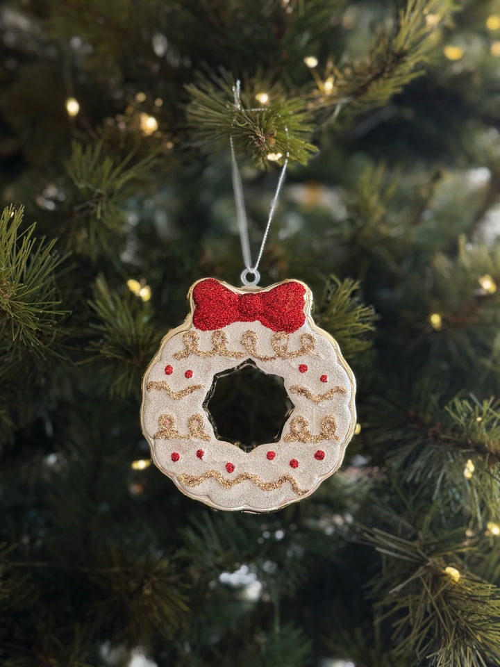 Frosted Cookie Wreath Ornament