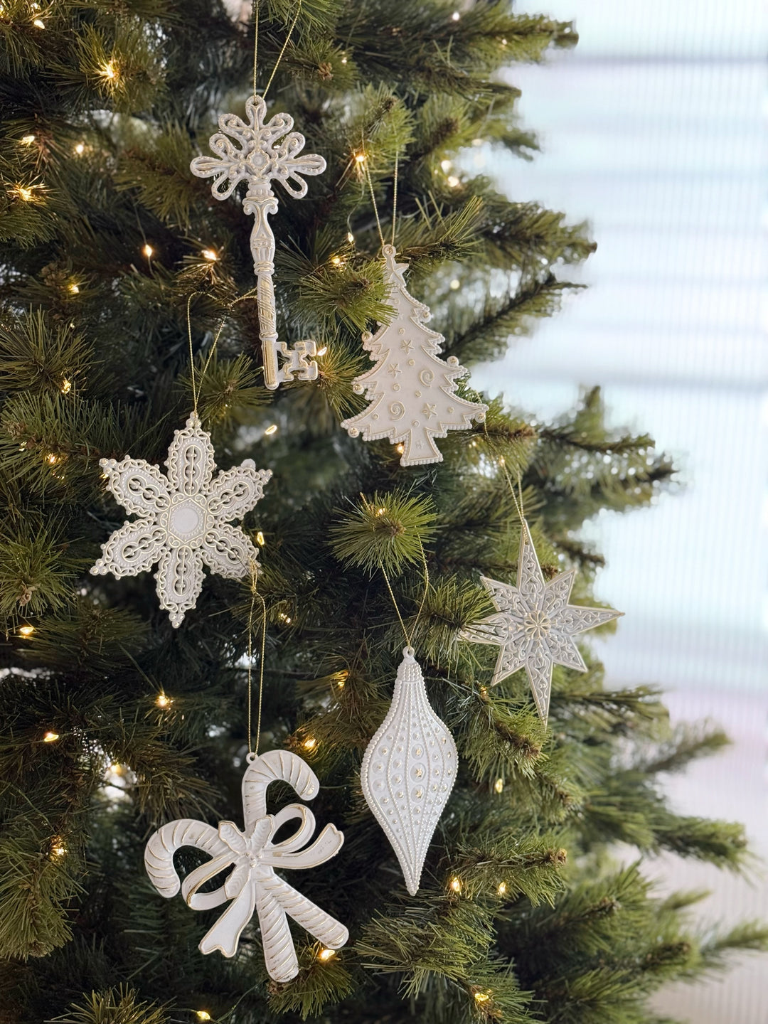 Golden Icing Christmas Ornament Set (set of 6)