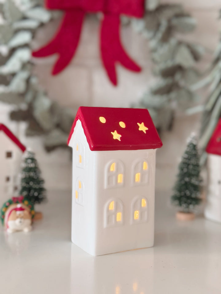 PRE-ORDER (26-30 Oct): Red Roof Light-Up Porcelain Village Collection (4 options)