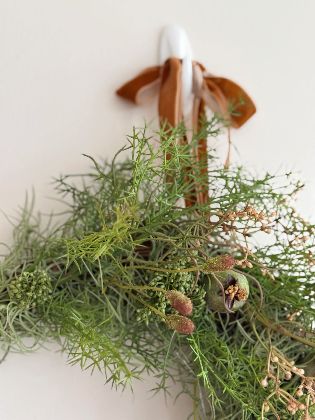 Woodland Drift Crescent Wreath
