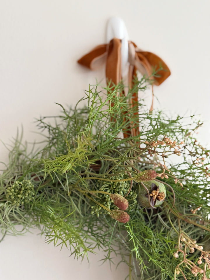 Woodland Drift Crescent Wreath