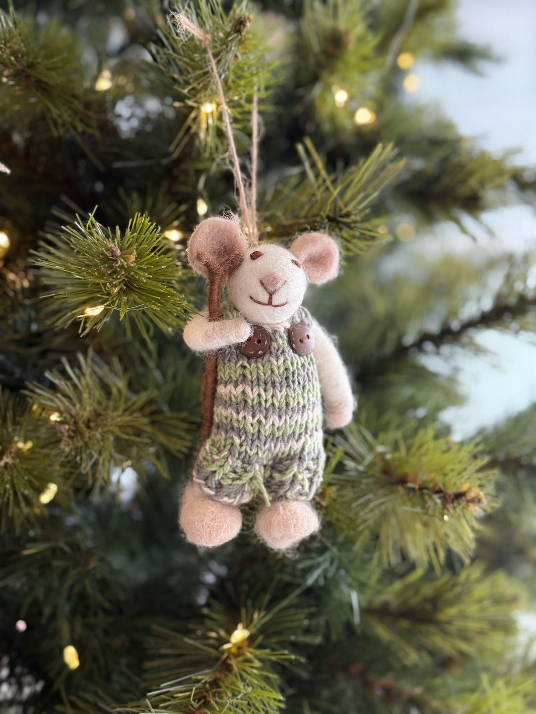Forest Wanderer Mouse Ornament