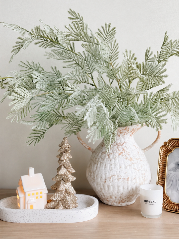Weathered Ivory Twin-Handle Porcelain Vase (2 options)