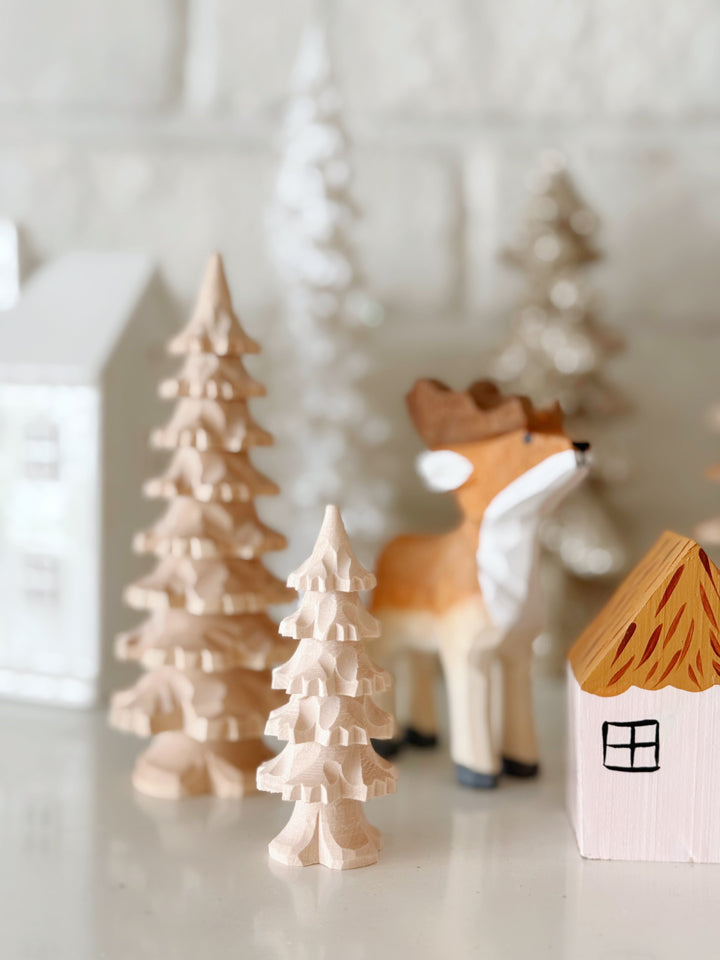 Woodland Story Hand-Carved Wooden Decor (4 options)