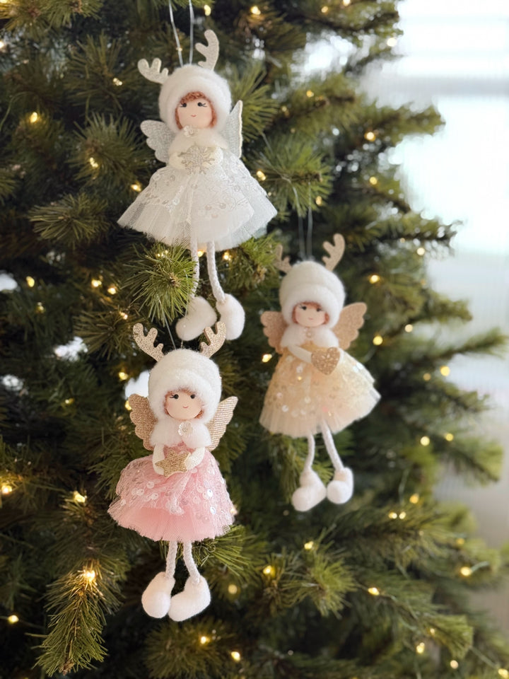 Winter Antler Angel Hanging Ornament (3 colours)
