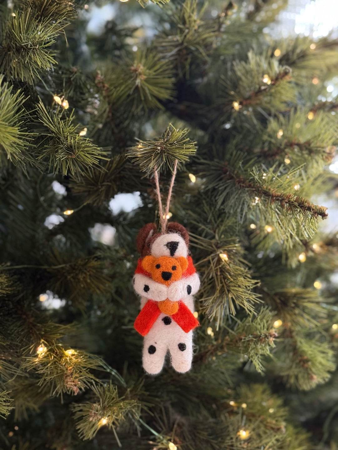 Cuddly Pals Dalmatian Felt Ornament
