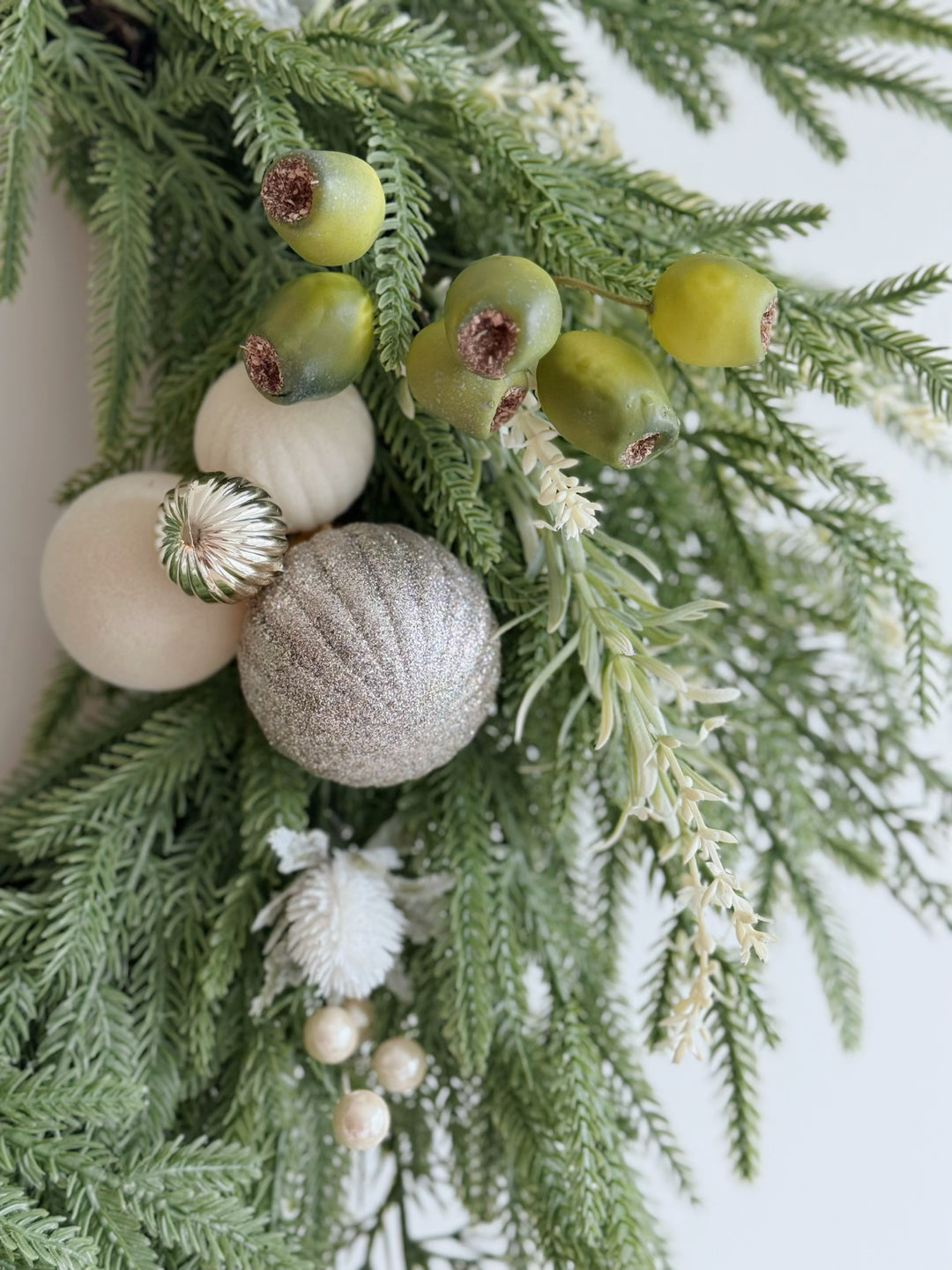 MADE-TO-ORDER: Evergreen Pearl Wreath