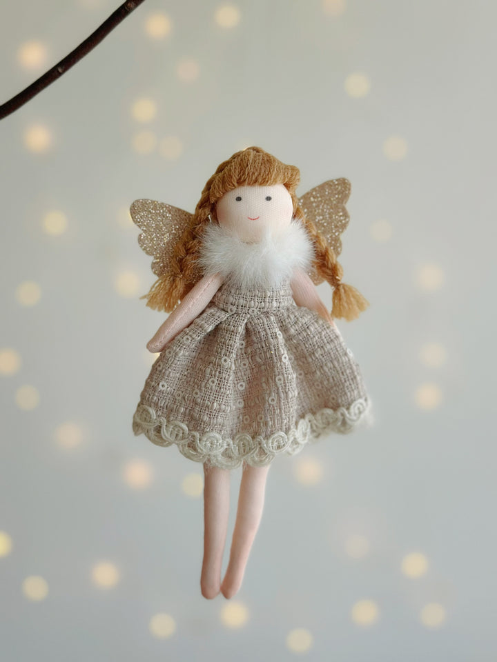 Rustic Angel Charm Ornament (3 colours)