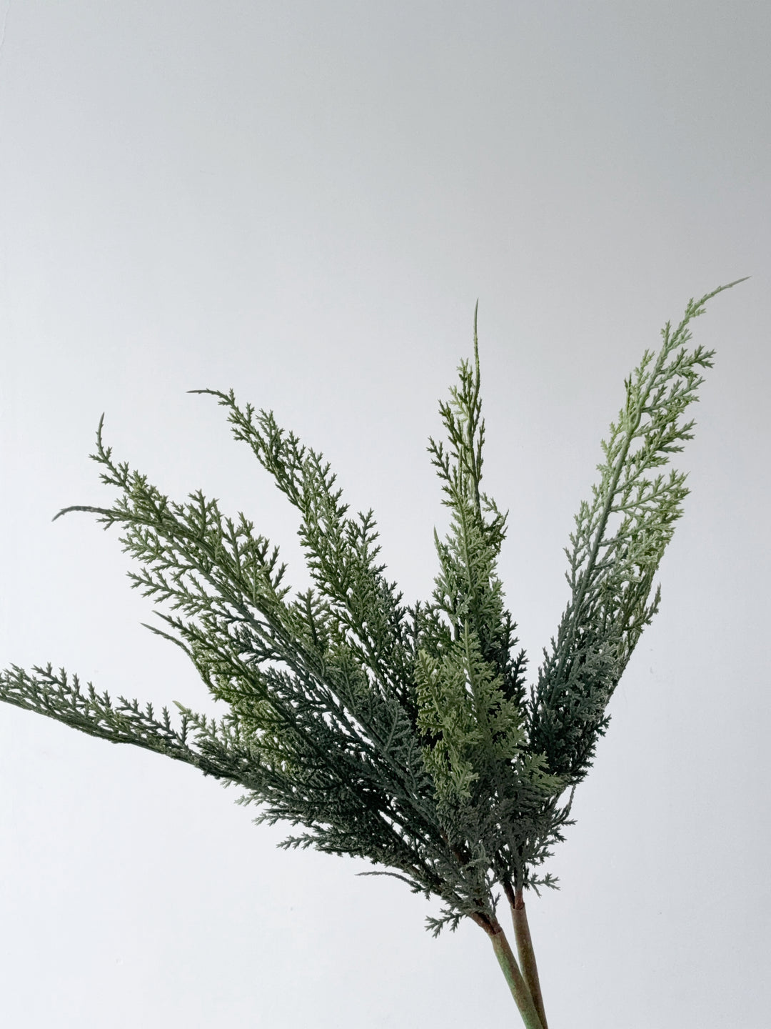 Real-Touch Flat Juniper Cypress Faux Branch