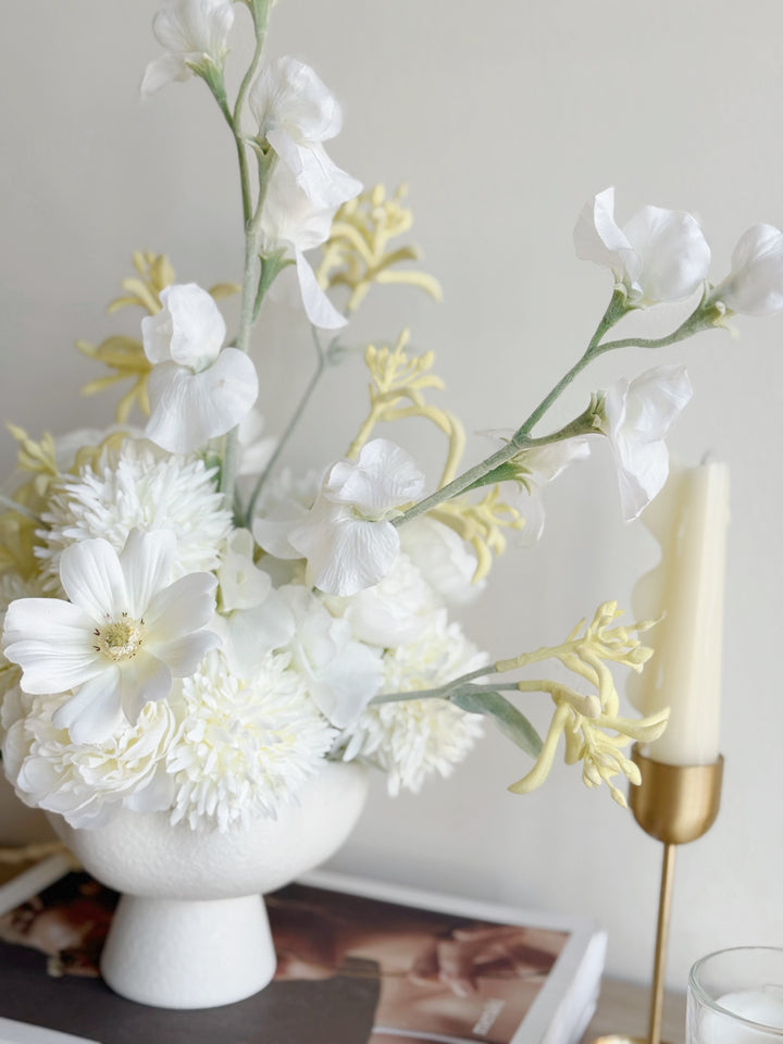Ethereal Ivory Cascade in the Bowl (2-sided)