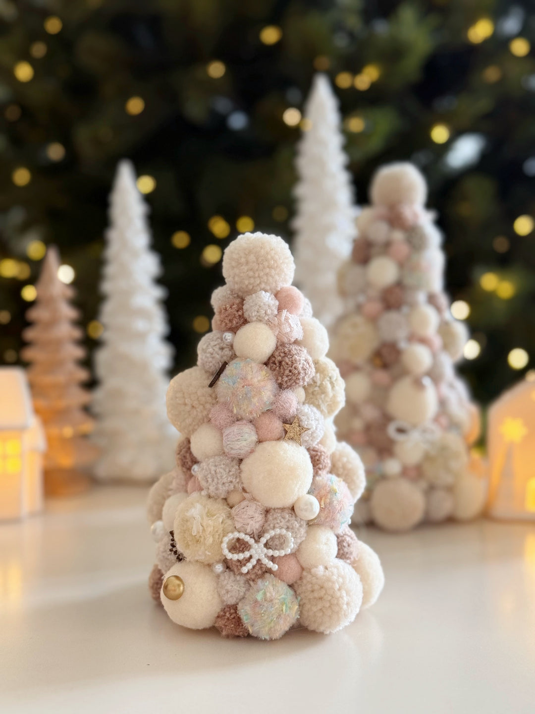 Marshmallow Wishes Handmade Pom Pom Tree (2 options)
