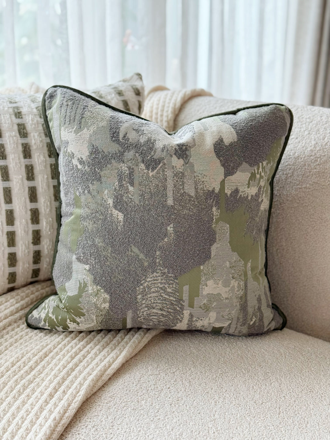 Verdant Mist Cushion Cover