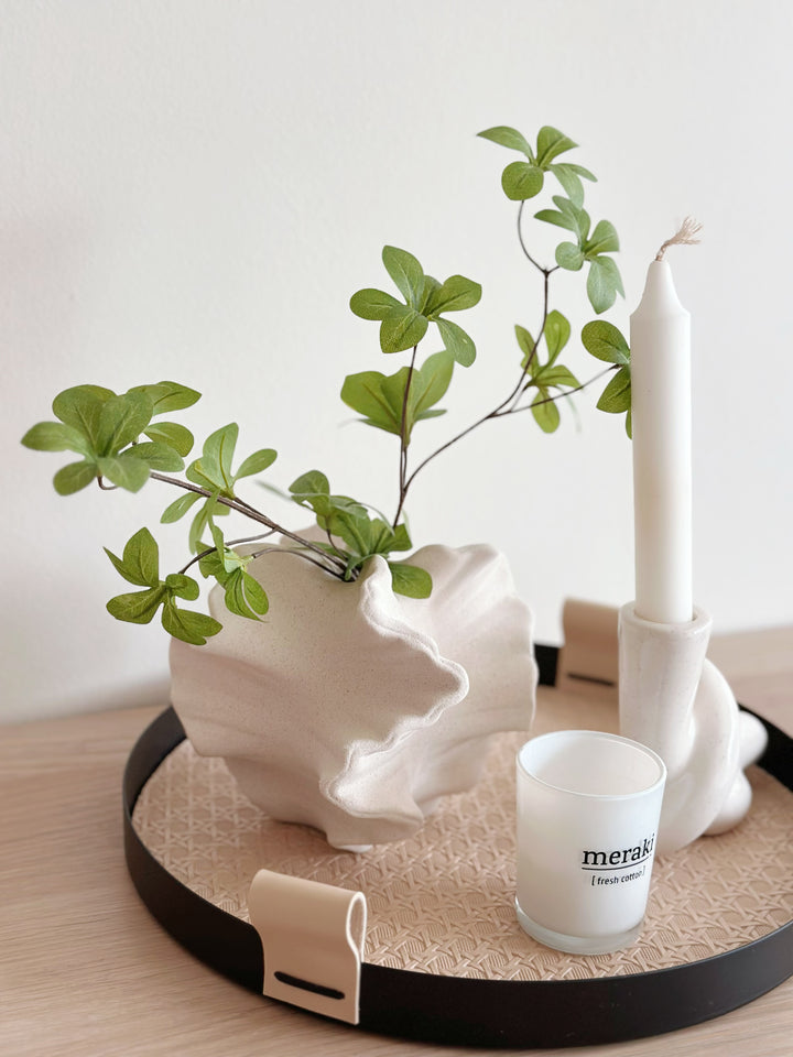 Ripple Sculpted Decor Vase - small