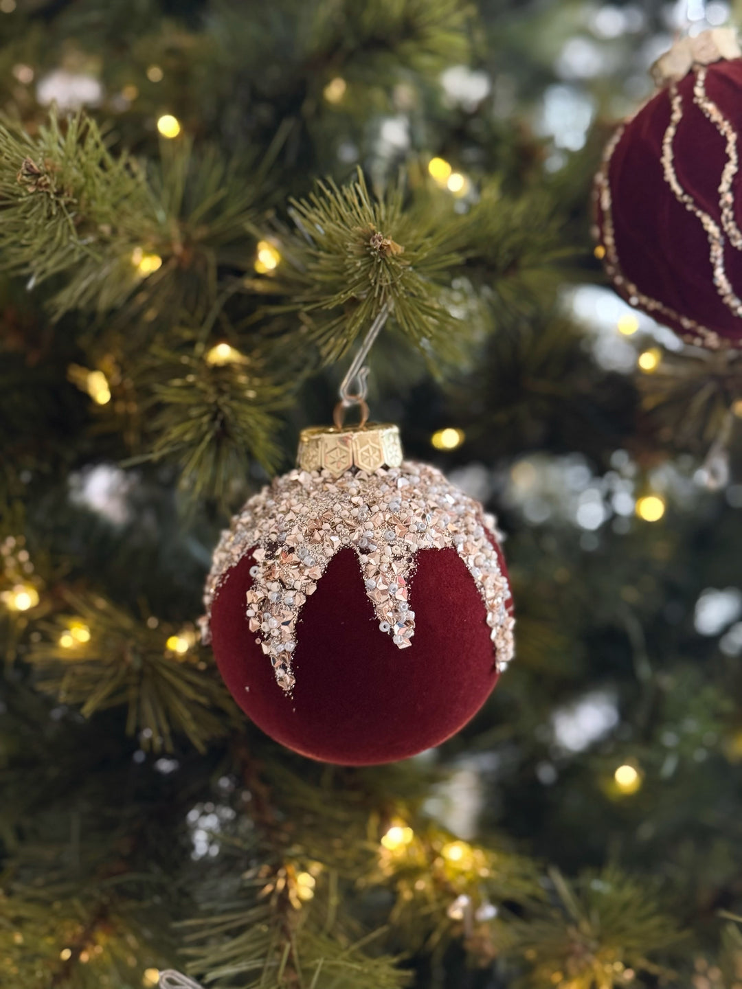 Crimson Radiance Bauble Set Se (set of 12)