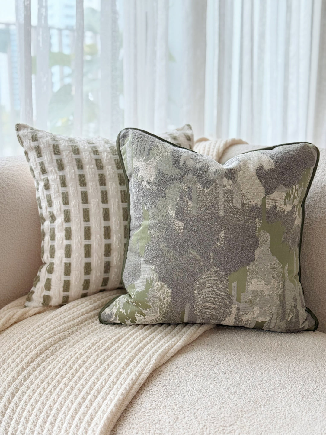 Verdant Mist Cushion Cover