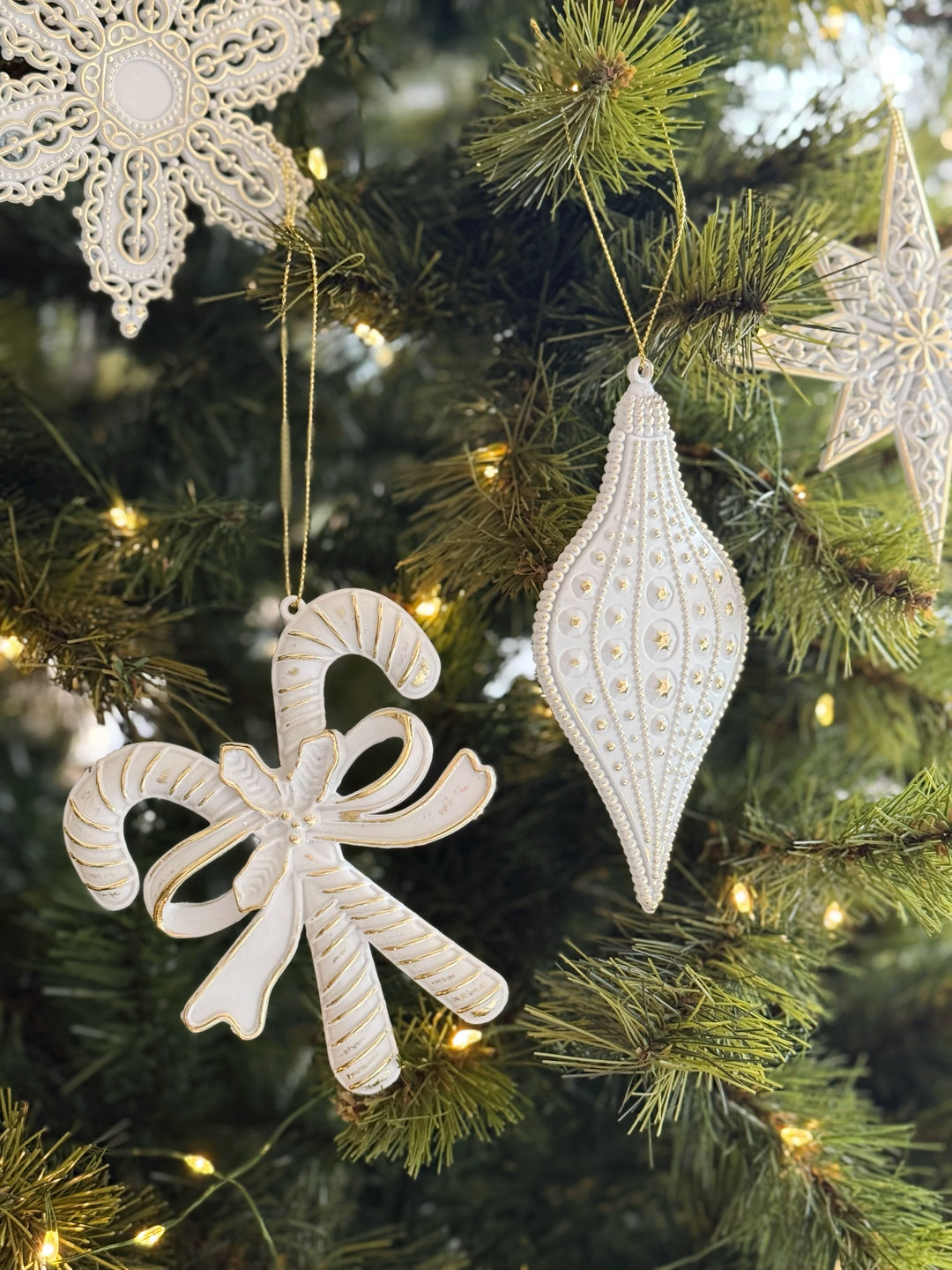 Golden Icing Christmas Ornament Set (set of 6)