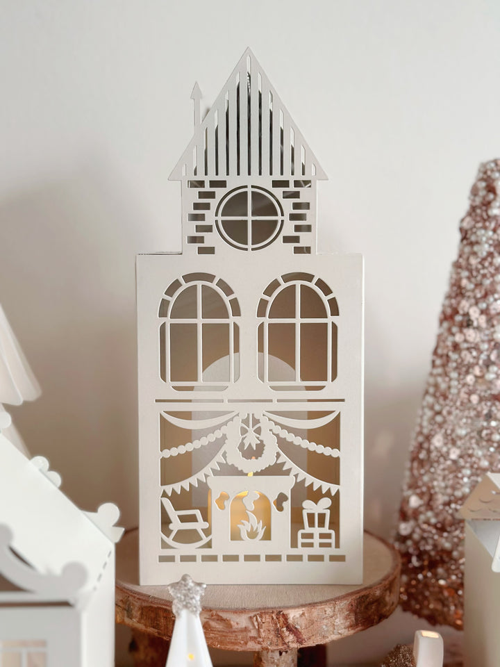 Whimsical Christmas Village Tealight Houses (4 options)