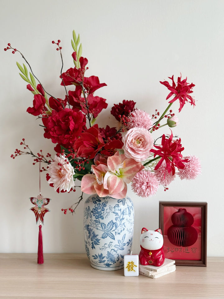 富贵吉祥 Noble Blessings Floral In The Vase (1-sided)