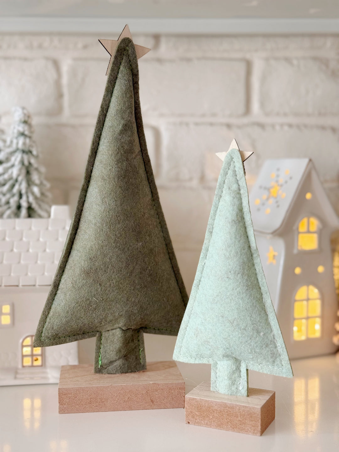 Starlight Embroidered Felt Trees (2 options)