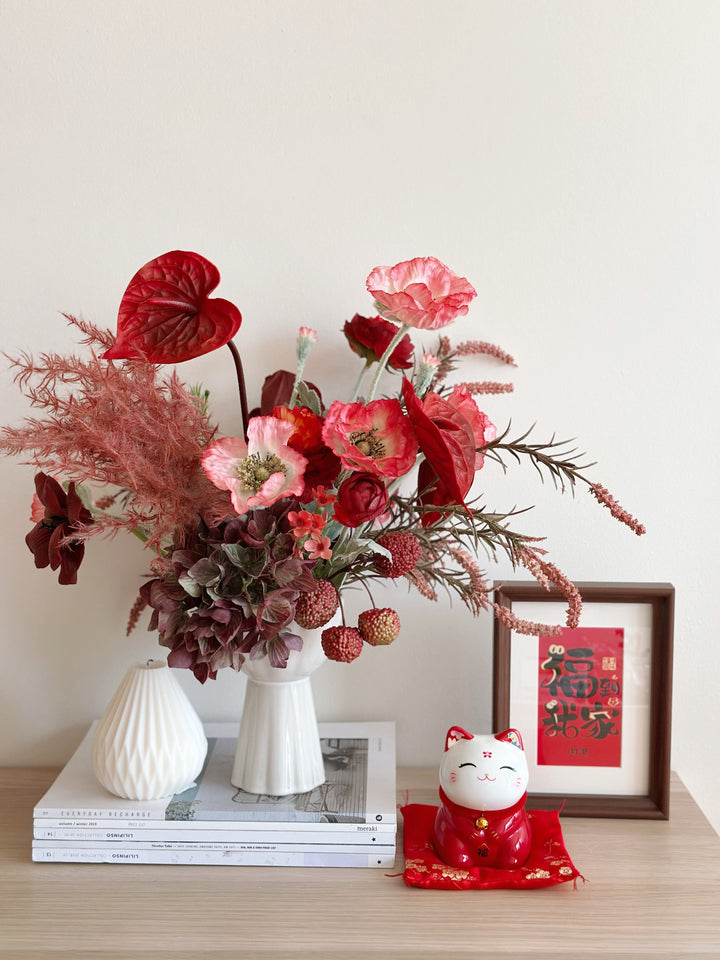 PRE-ORDER (9-15 Jan): Joyful Cherry Blessing Lucky Cat