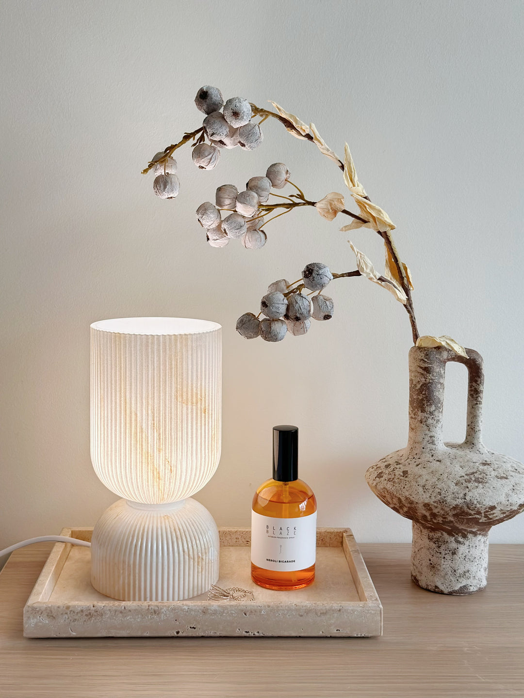 Amber Glow Table Lamp
