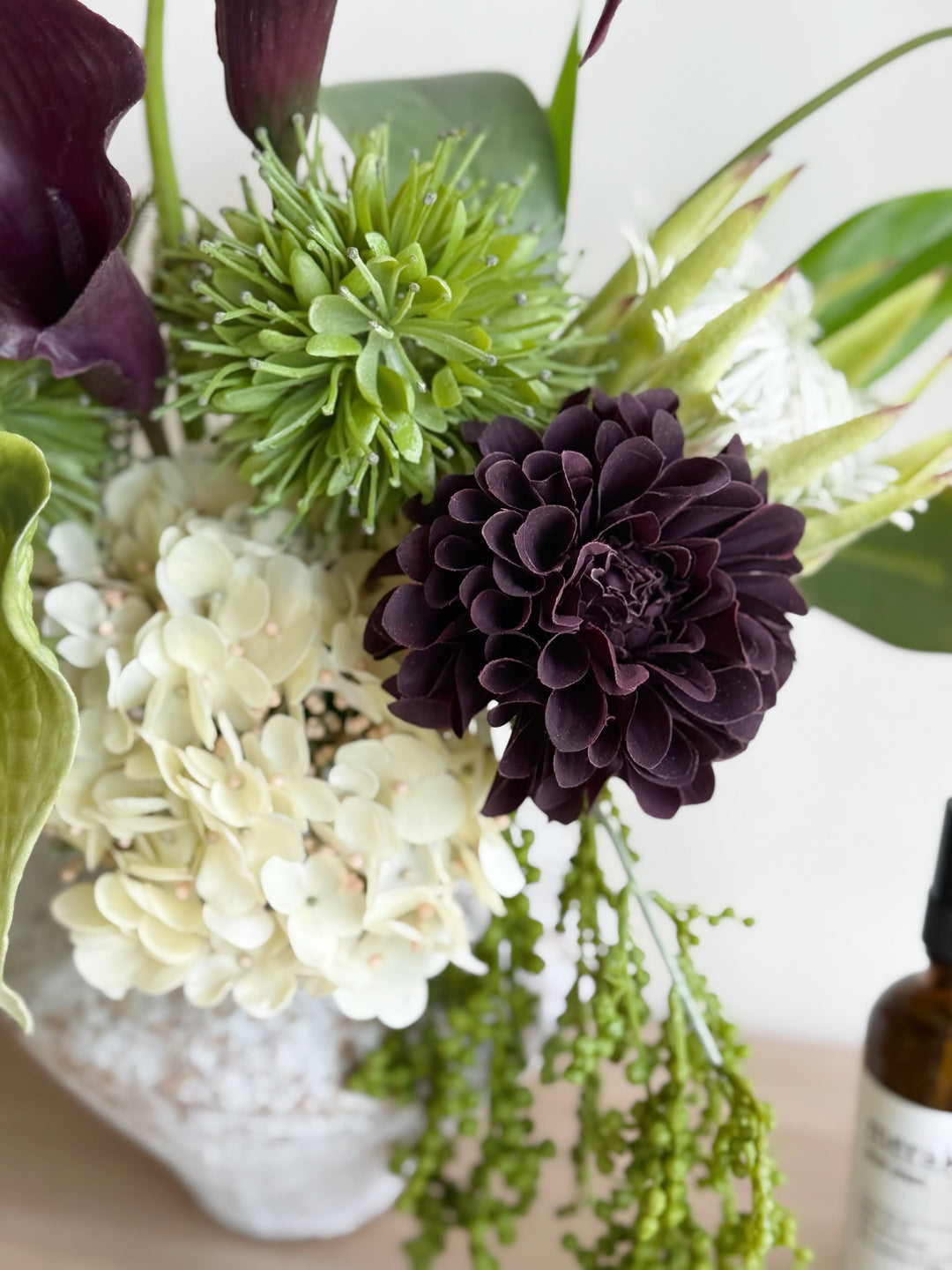 Midnight Verdure Cascade In The Vase (1-sided)