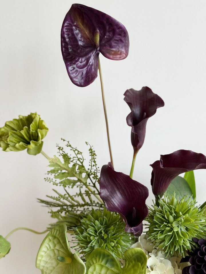Midnight Verdure Cascade In The Vase (1-sided)