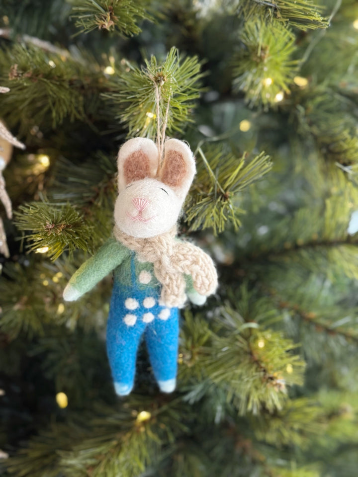 Little Cozy Bunny Ornament