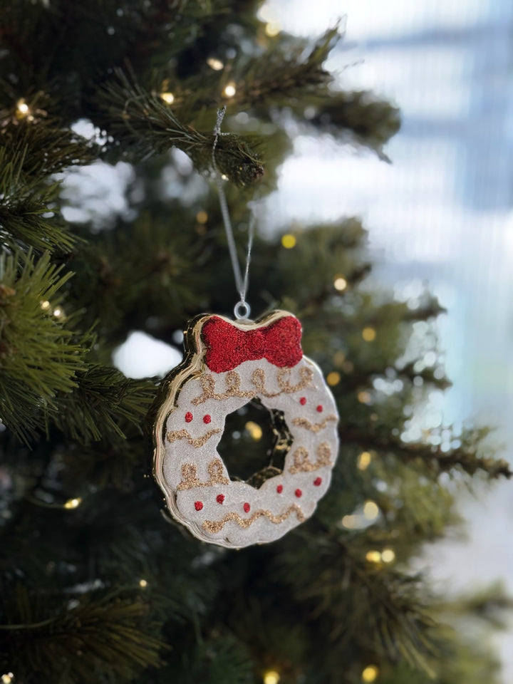 Frosted Cookie Wreath Ornament
