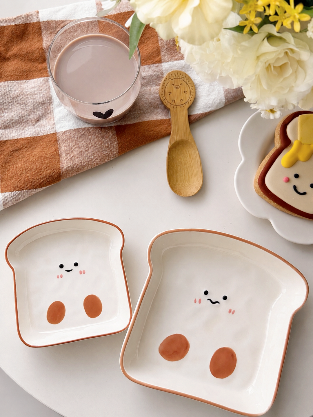 Happy Toast Plates (2 Sizes)