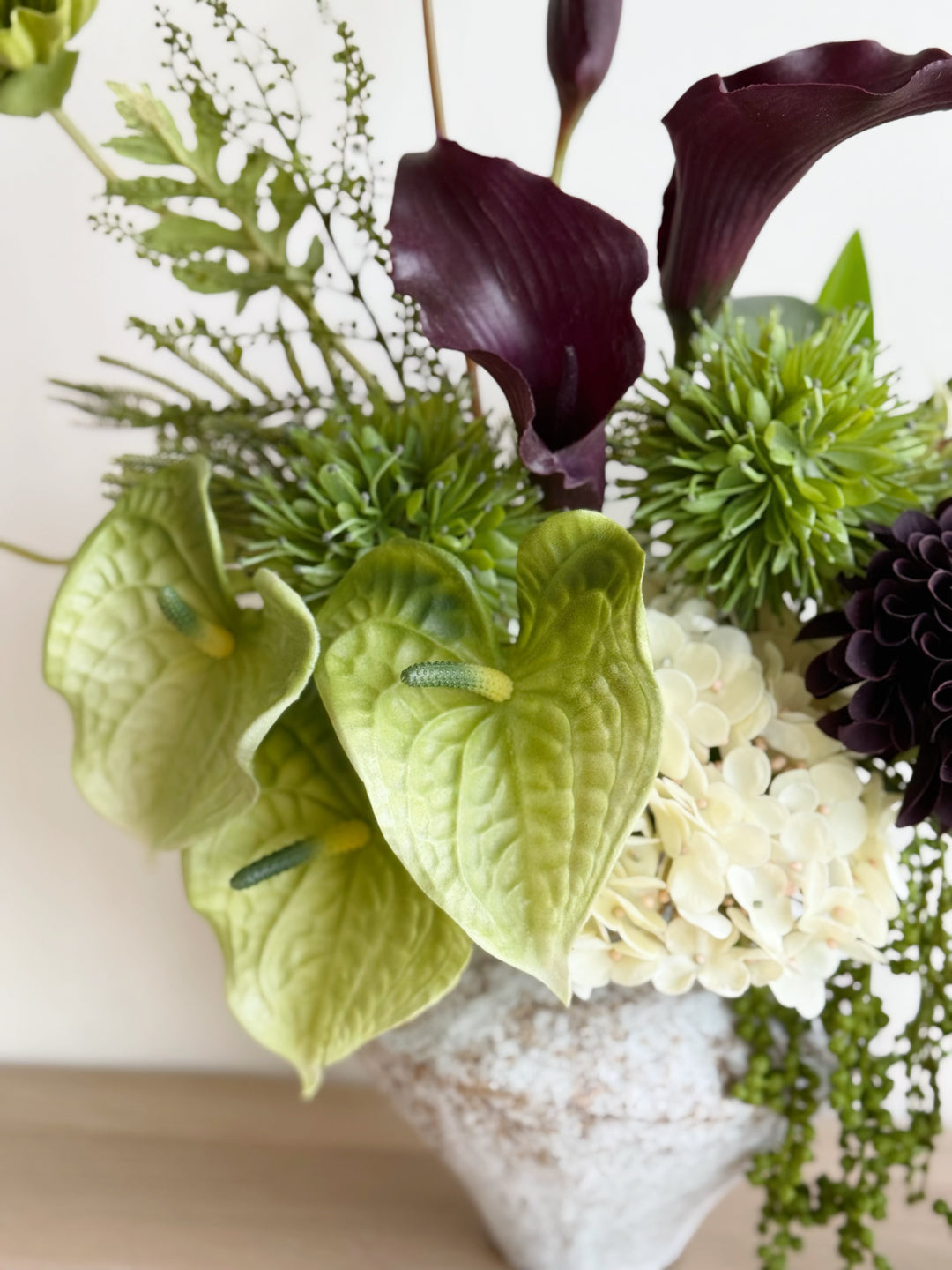 Midnight Verdure Cascade In The Vase (1-sided)