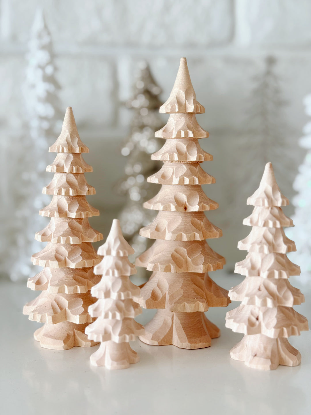 Woodland Story Hand-Carved Wooden Decor (4 options)