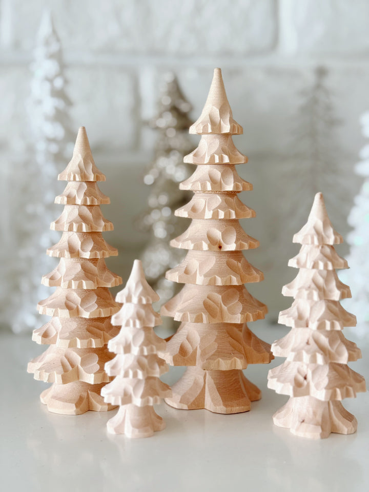 Woodland Story Hand-Carved Wooden Decor (4 options)
