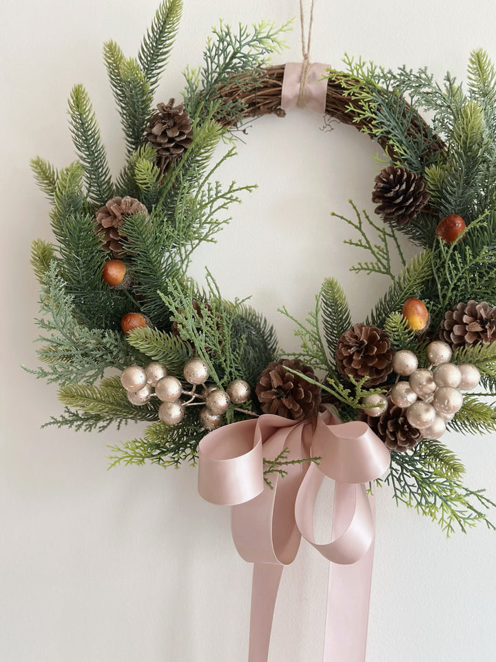 Blush Pine Grace Wreath