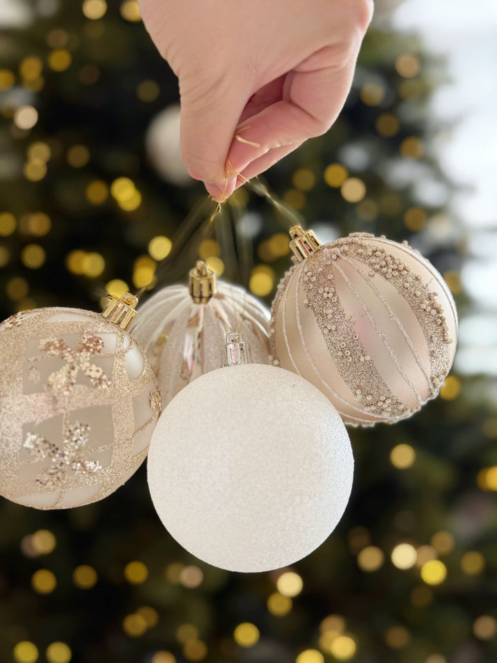 Winter Radiance 8cm Bauble Set (Set of 8)