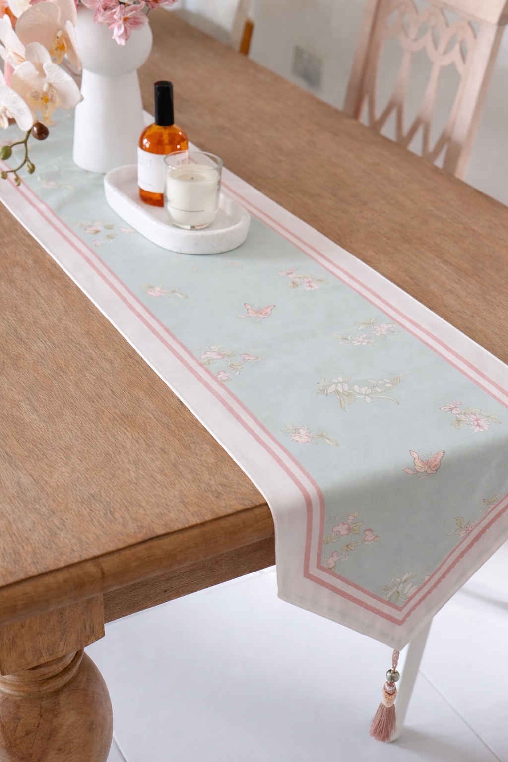 Spring Whisper Floral Table Runner