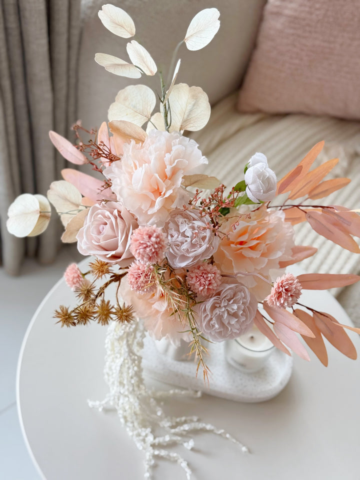 Champagne Blush Bloom in the Vase  (1-sided)