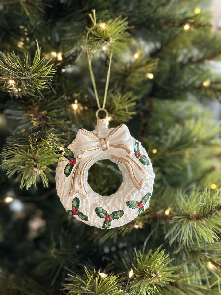 Classic Bow Wreath Ornament